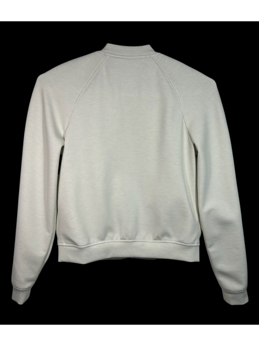 Express Ivory Bomber Jacket Size XXS Full-Zip Long Sleeve Medium-Lightweight Wom - Picture 2 of 7